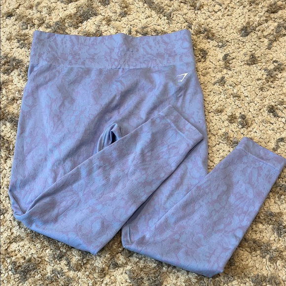 Gymshark Pants - Gymshark Light blue/purple Leggings